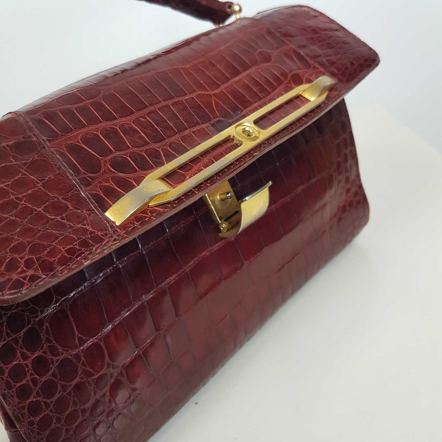 Borsa coccodrillo anni 70